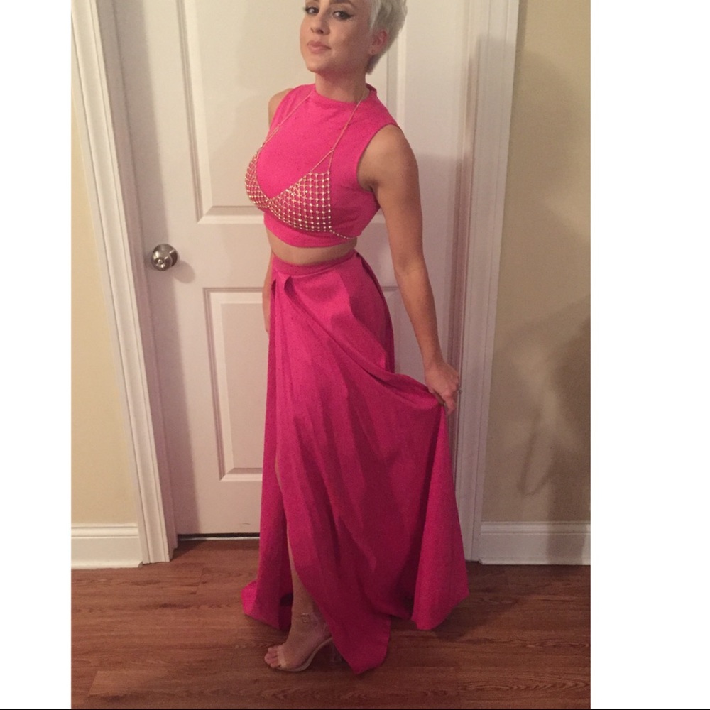 2 piece set cocktail or formal dress